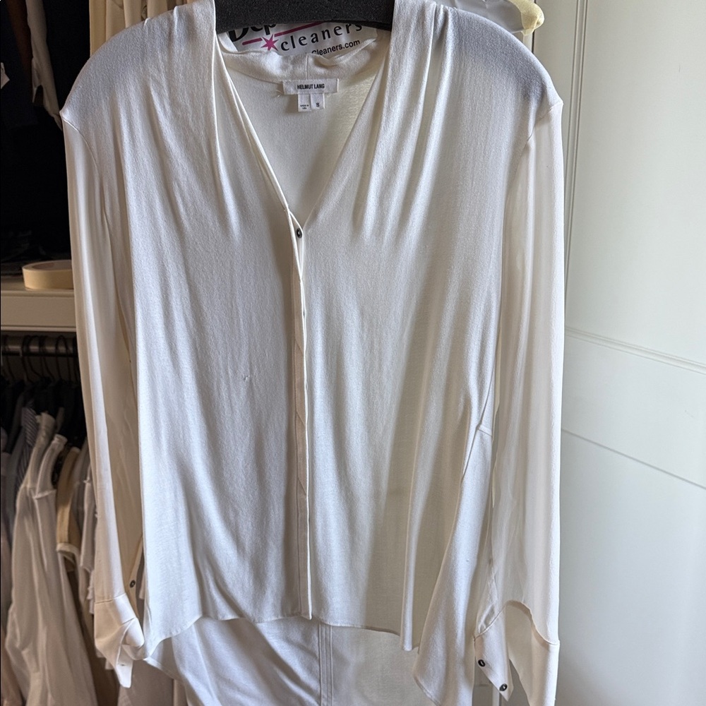 Helmut Lang Cream Blouse